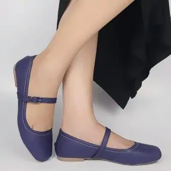 Sapatilha Feminina Bailarina Original Sapatilhas azul marinho - Código 16445879573-175
