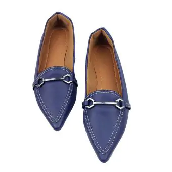 Mocassin Bico Alongado Original Sapatilhas. azul marinho