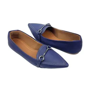 Mocassin Bico Alongado Original Sapatilhas. azul marinho