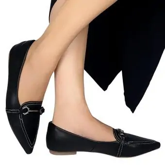 Mocassin Bico Alongado Original Sapatilhas. preto - Código 16532067656-3