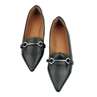 Mocassin Bico Alongado Original Sapatilhas. preto