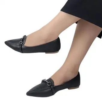 Mocassin Bico Alongado Original Sapatilhas. preto