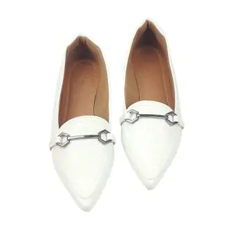 Mocassin Bico Alongado Original Sapatilhas. off white