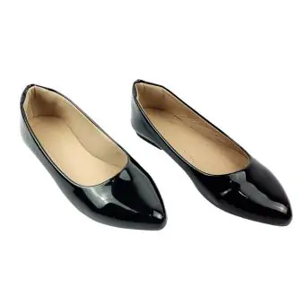 Sapatilha feminina em verniz preto - Código 16692754001-3